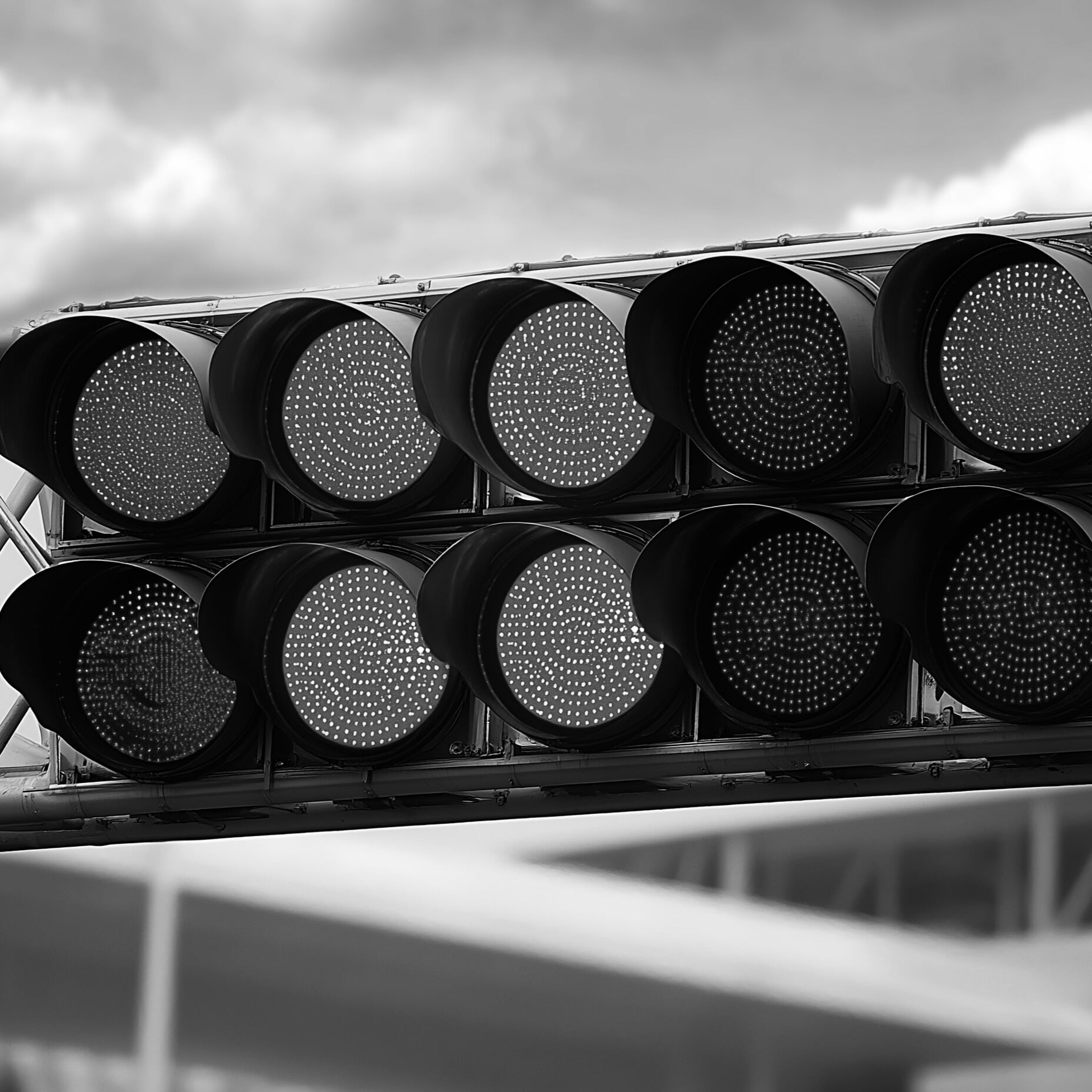 Racing Lights B&W